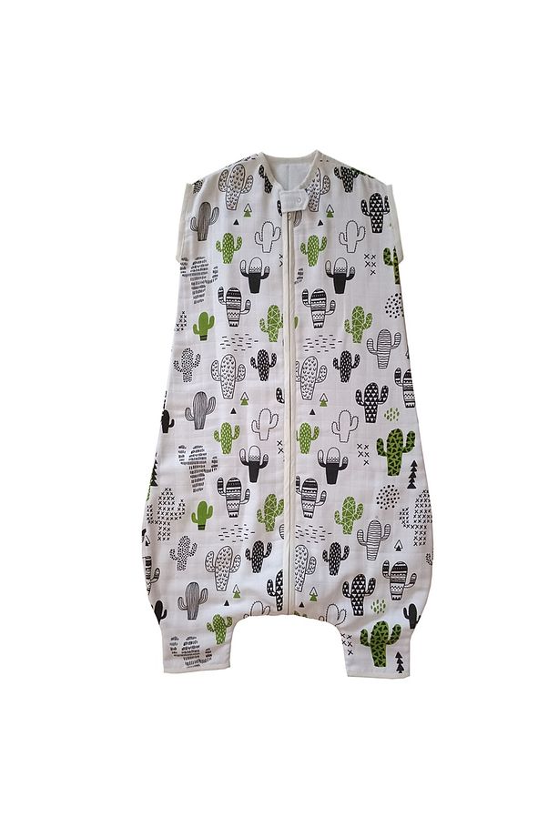 Simone Jr Lovely Cotton Serisi Uyku Tulumu - Müslin - Kaktüs Desen - 6/12 Aylık Içindir. - 6