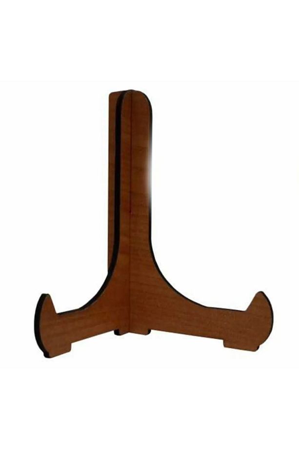 Çerçeve Tabak Teşhir Ayağı Stand Ahşap Stand 9.5cmx11cm Şövalye Ceviz 5 Adet - 2