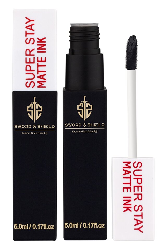 S&S Matte Fırçalı Ruj Siyah - 1