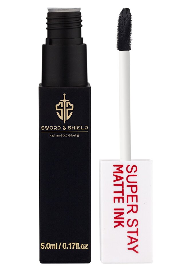 S&S Matte Fırçalı Ruj Siyah - 3