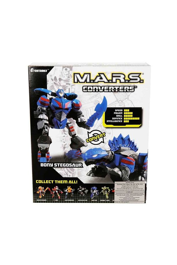 M.a.r.s. Dönüşebilen Robot Dinozor - Bony Stegosaur - 3