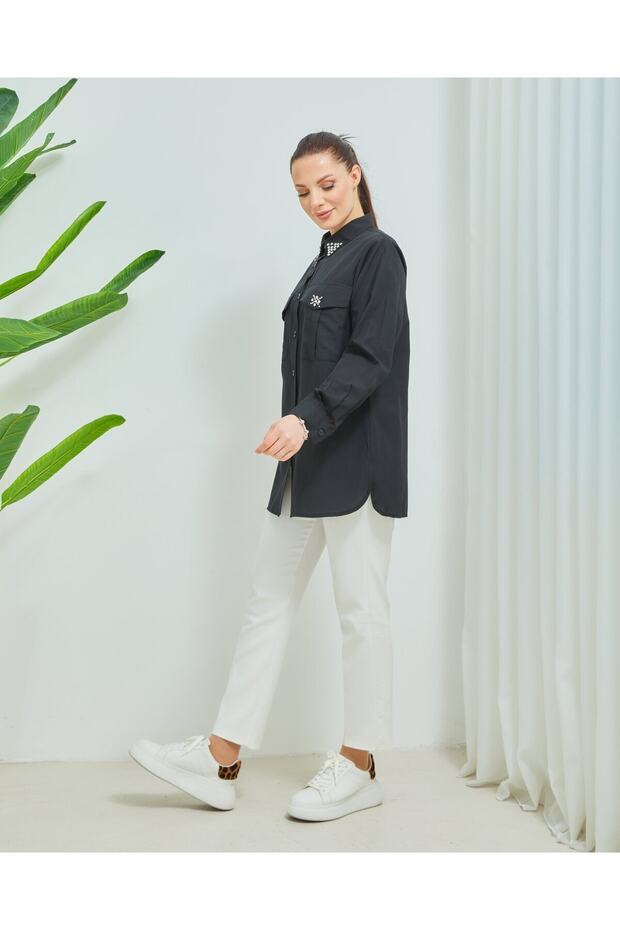 Kadın Taşlı Gömlek - 2