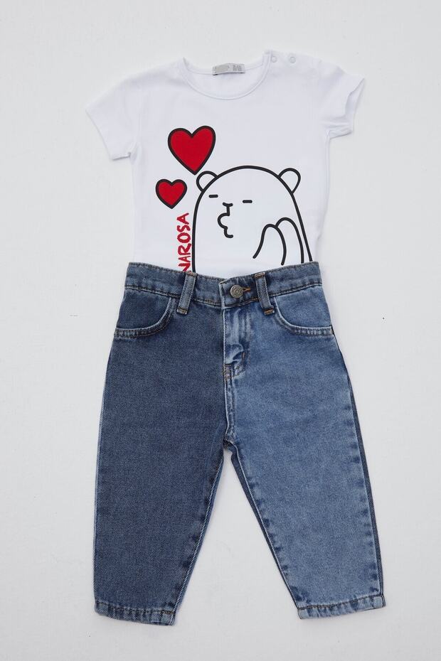 تيشيرت أساسي بتفاصيل مطبوعة - 2