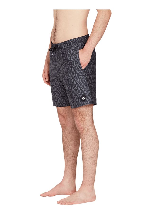 Siyah Erkek Kısa Şort Mayo A2512303_Volcom Fa J Hager 17 Blk - 3