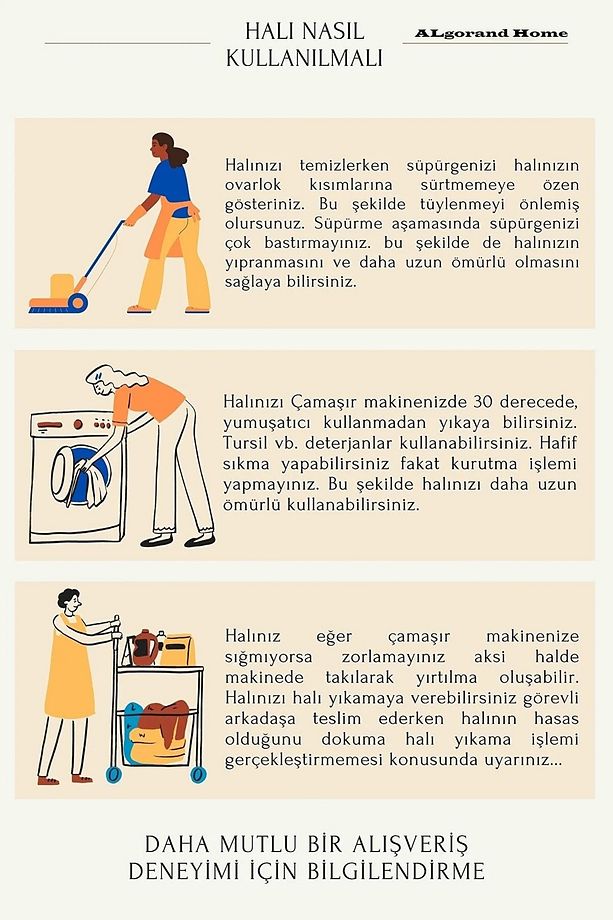 Yıkanabilir Kaymaz Taban Salon Halısı Mutfak Halısı Koridor Halısı - 6