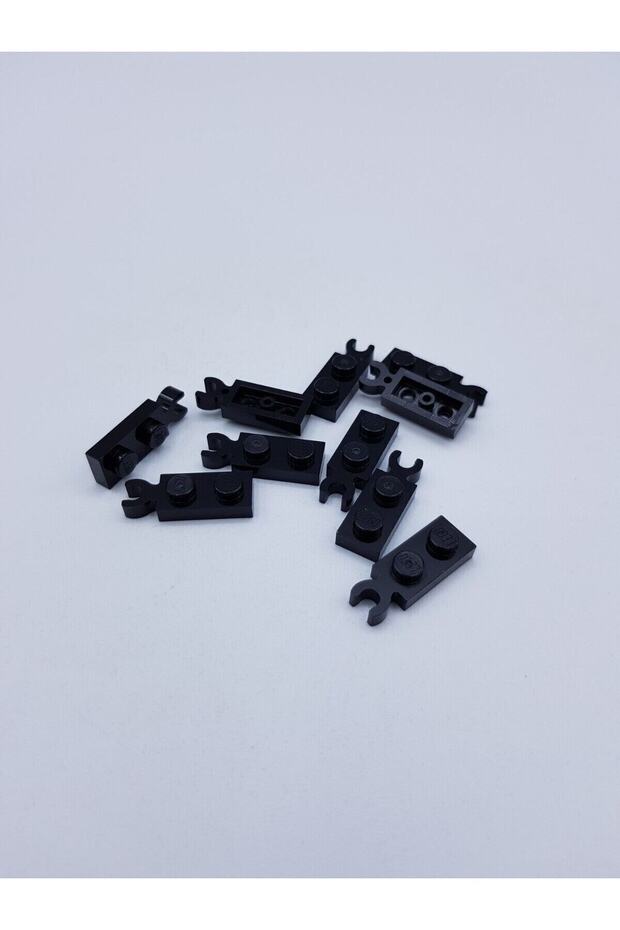 Custom Accessory Plate Modified 1 x 2 Vertical Clip Black Brick 4 pieces to send