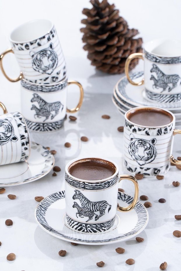 Cup Set Medusa Set of 6 Porcelain Coffee Cups