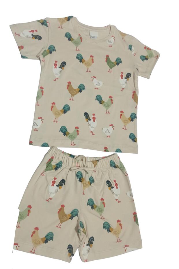 Girl's Shorts Set Organic Combed Cotton