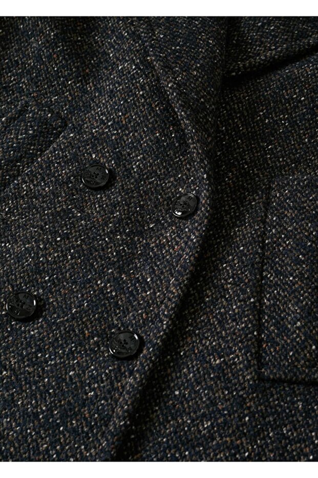 Prošedivělý kabát s klopou - 7