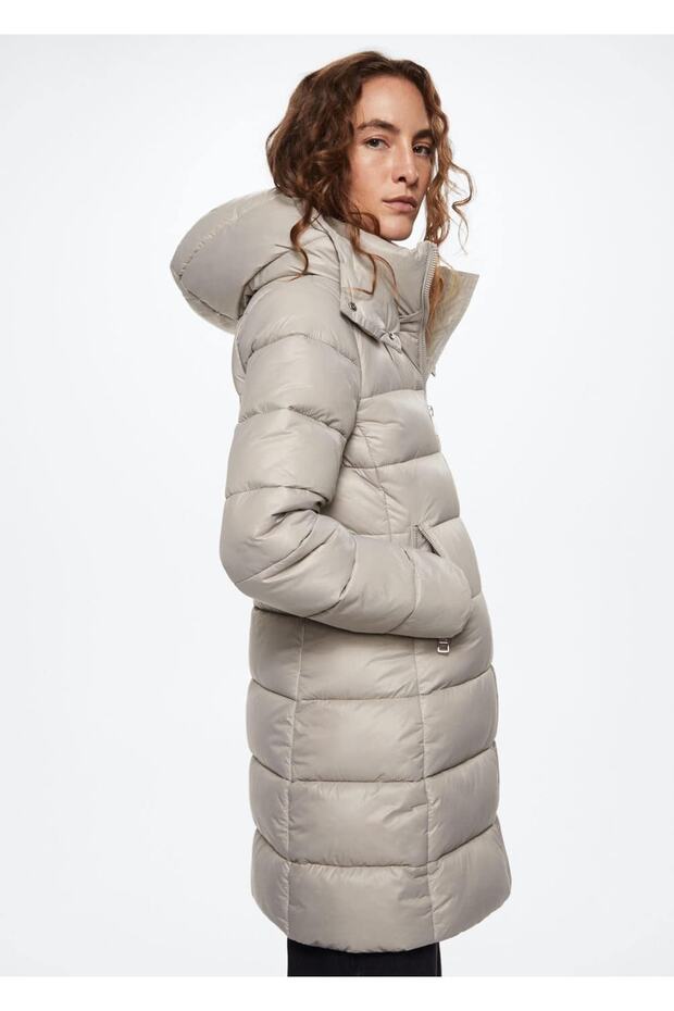 Kapüşonlu Kapitone Anorak - 6