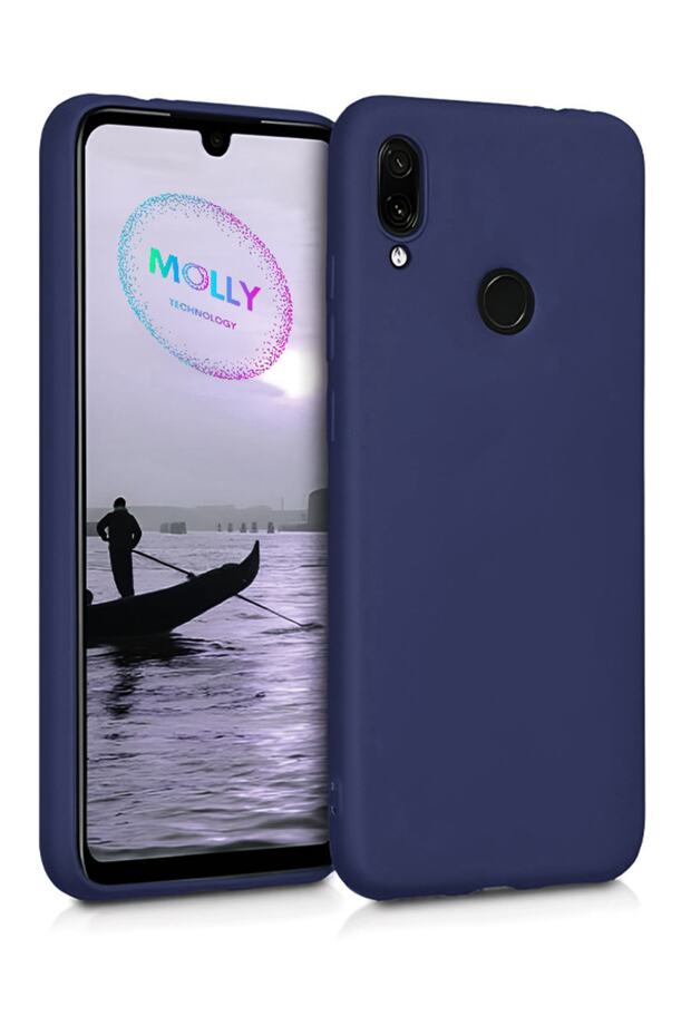 Navy Blue Matte Silicone Case for Xiaomi Redmi Note 7