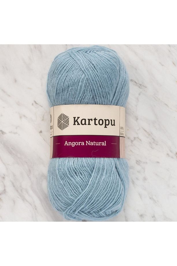 Angora Natural Mavi El Örgü Ipi - K1539 - 1