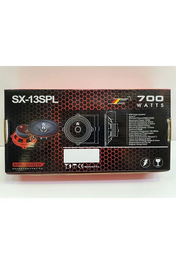 AQOUSTİCS SX-13SPL 13 CM MİDRANGE 700 WATT MAXİMUM POWER 2 ADET - 5