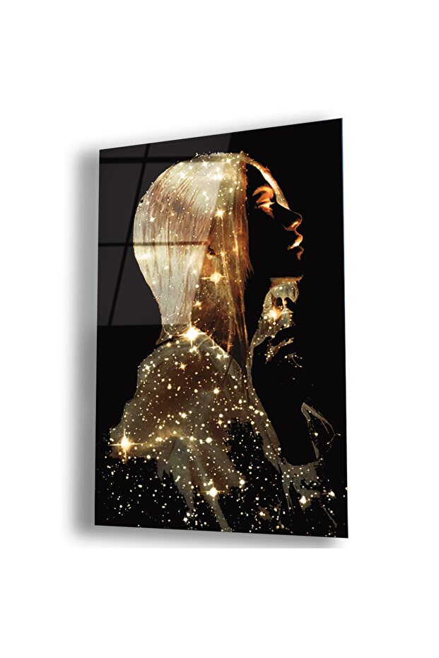 Unbreakable Glass Golden Girl Painting
