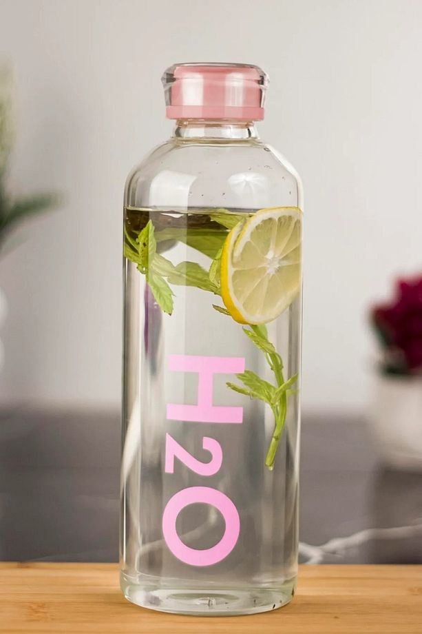 Borosilikat H2o Cam Matara Suluk 1 Litre - 1