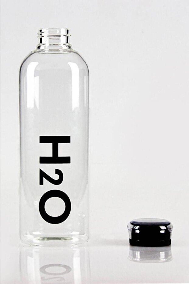 H2O Borosilicate Glass Flask 1 Lt Black Without Case - 4