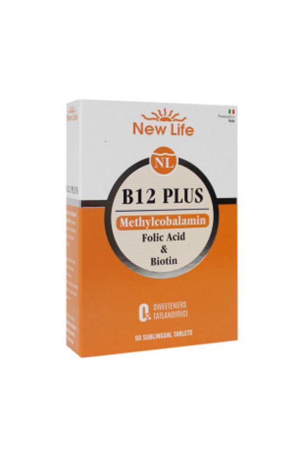 B12 Plus 60 Dilaltı Tablet - B12 Vitamini (Metilkobalamin) - Folik Asit - Biotin - 3