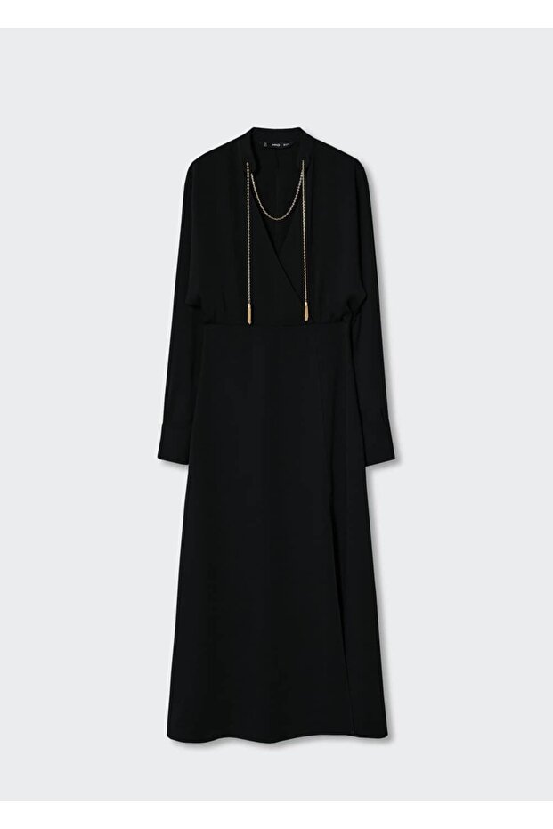 Zincir Detaylı Elbise - 3