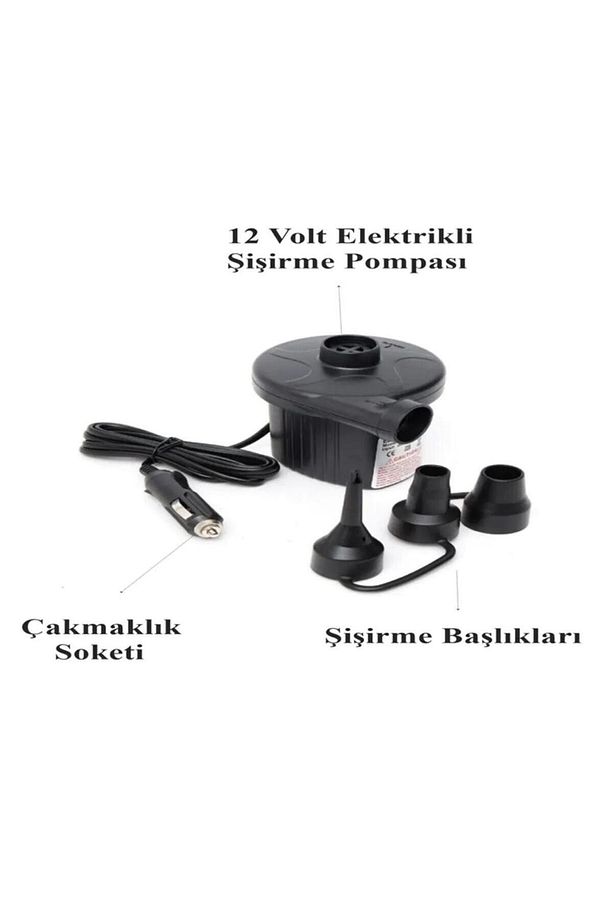 2'li Set Araba Şişme Yatak Pompalı Ve 6 Kişilik Kamp Çadırı 220x250x150 Çift Kişilik Kamp Yatağı - 5