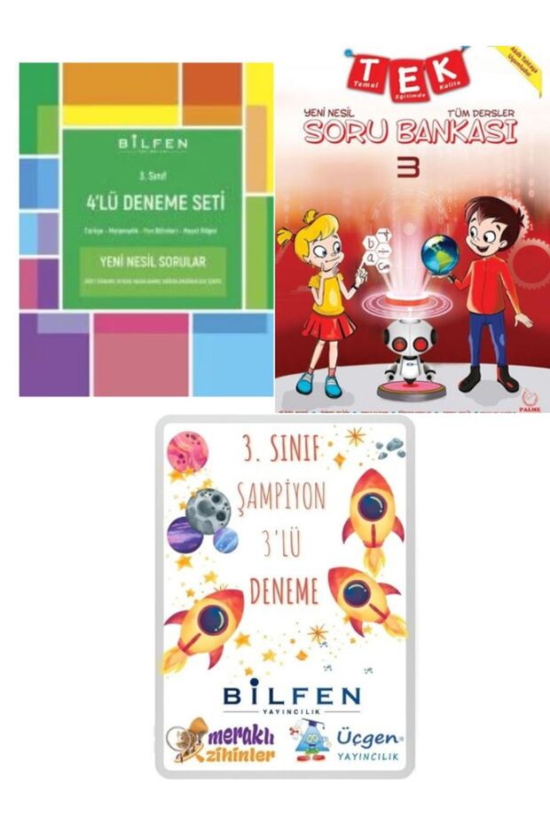 3. Sınıf 4'lü Deneme-Palme 3. Sınıf Tek SB-3'lü Deneme(Bilfen-Meraklı-Üçgen) - 1