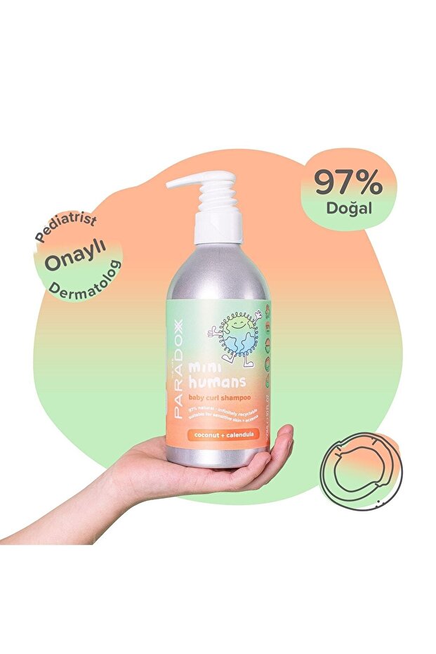 Mini Humans Baby Curl Shampoo - Bebek & Çocuk Bukle Belirginleştirici Şampuan - 300 ML - 8