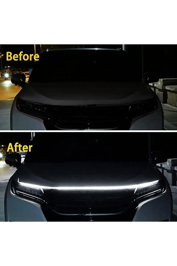 Ssangyong Kyron Drl Ön Kaput Gündüz Ledi App Ve Kumanda Kontrol 1.5 Metre Rgb Led Şerit - 6