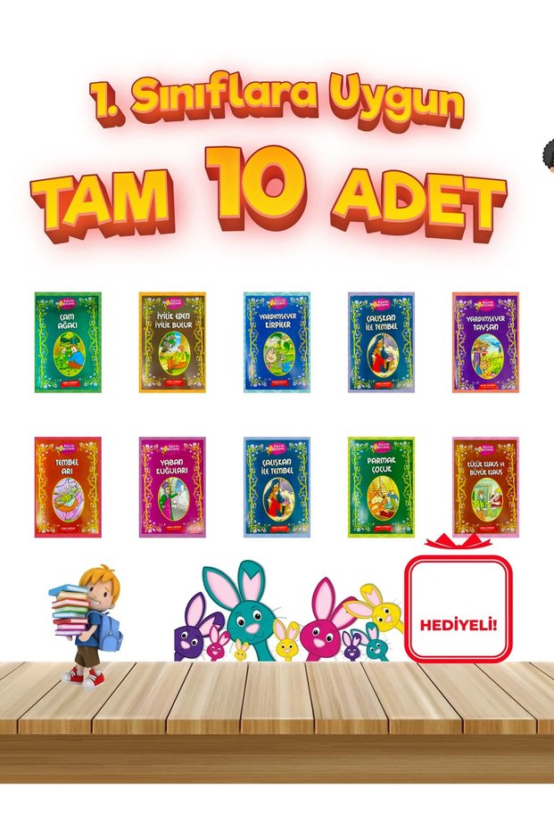 Eren Neşeli Birler Set of 10 Stories for Grades 2 and 3 That Will Make You Love Reading
