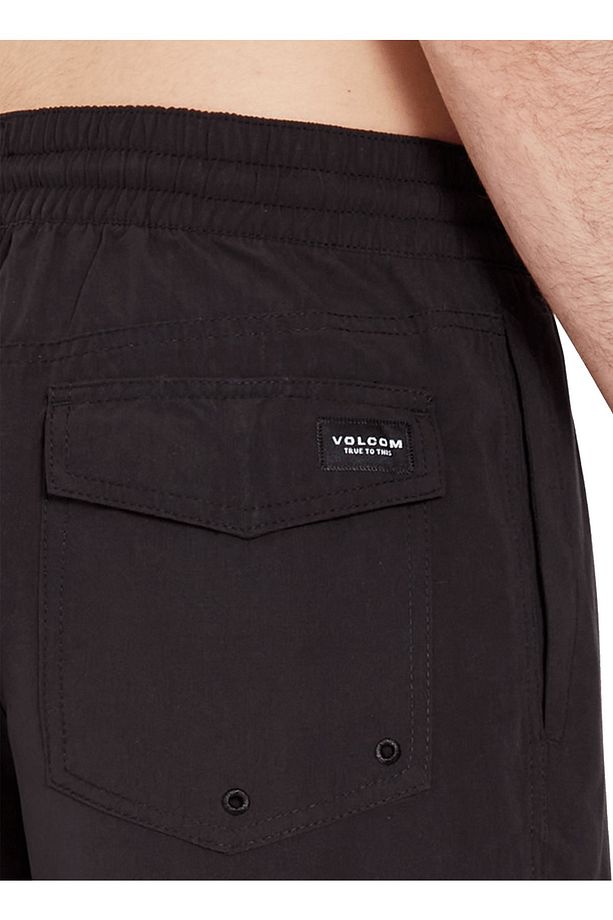 Siyah Erkek Kısa Şort Mayo A2512306_Volcom Lido Solid 16 Blk - 4