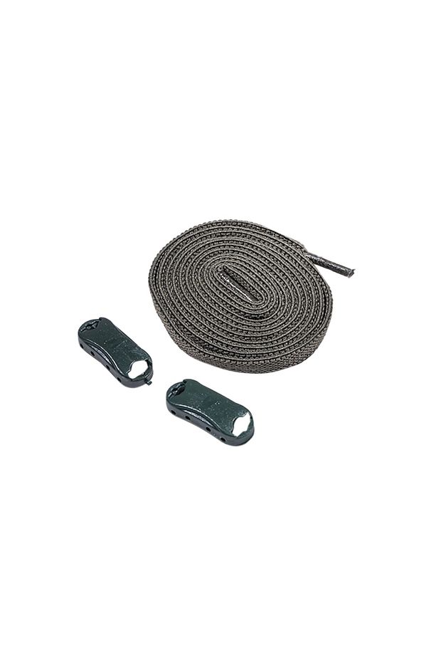 Haki Elastik Akıllı Esnek Bağcık Tak Bırak Ayakkabı Bağcığı 1 Çift 100cm - 3