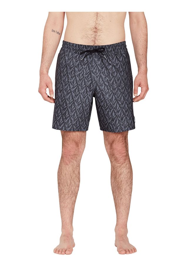 Siyah Erkek Kısa Şort Mayo A2512303_Volcom Fa J Hager 17 Blk - 1