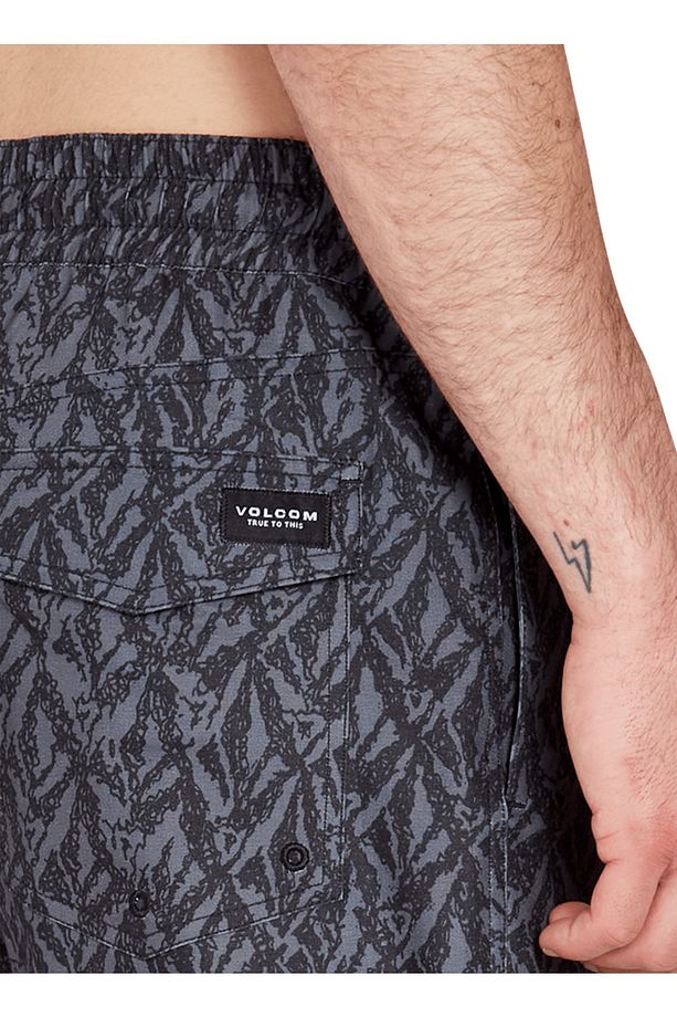 Siyah Erkek Kısa Şort Mayo A2512303_Volcom Fa J Hager 17 Blk - 4