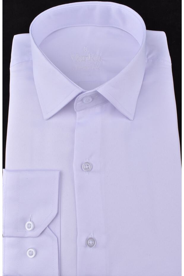 VR23-MICRO SATIN SLIMFIT LONG SLEEVE SHIRT/WHITE/XL