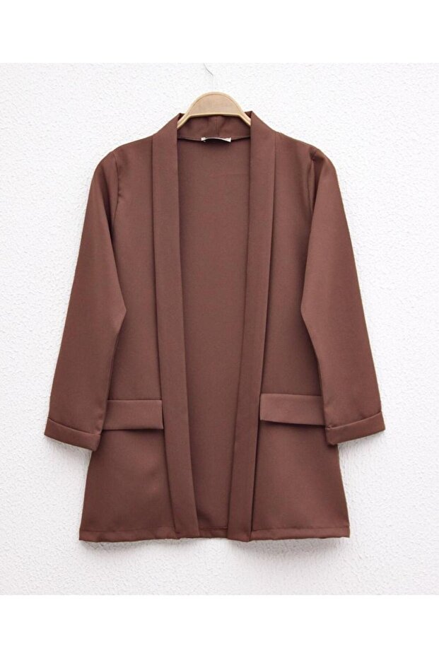 Kadın Dabıl Kumaş Blazer Ceket