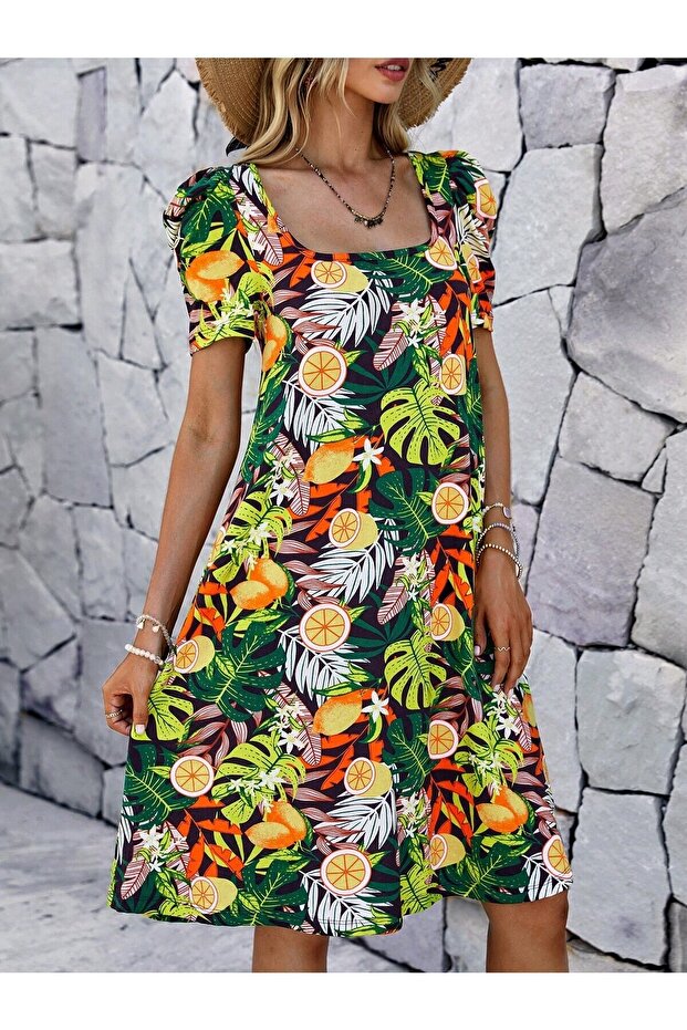 Rochie de damă cu model Lemon - 7