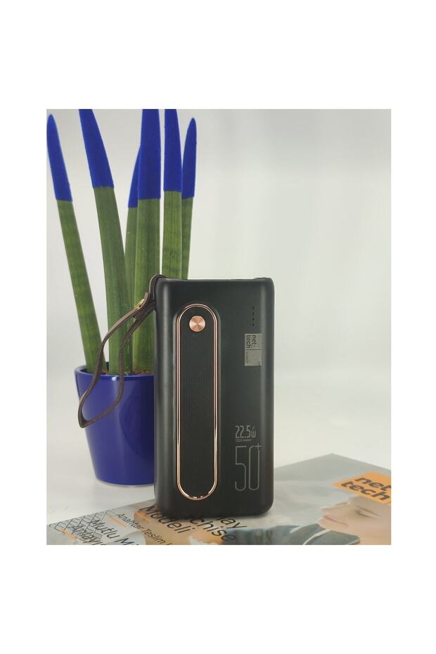 50.000 Mah Powerbank 22.5w 3.0 4 Usb Micro Type-c Lightning Girişli El Fenerli - 2