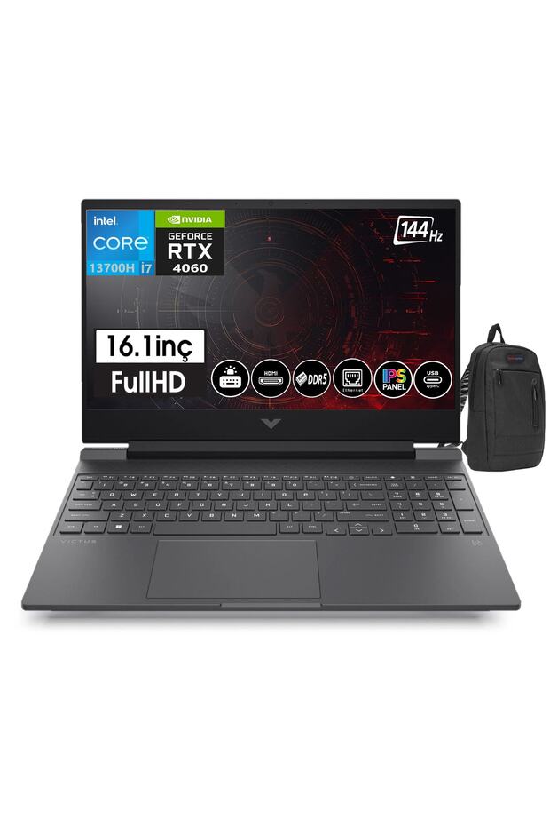 Victus Intel i7-13700H 64gb DDR5 1tb SSD 8GB RTX4060 16,1 İnç 144Hz IPS FHD WIN11Pro Z7P637EA26 - 1