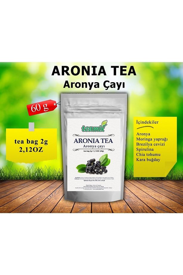 Aronia Tea Aronya Çayı/40 Ad/80 gr Form Çayı Süzen Poşet - 1
