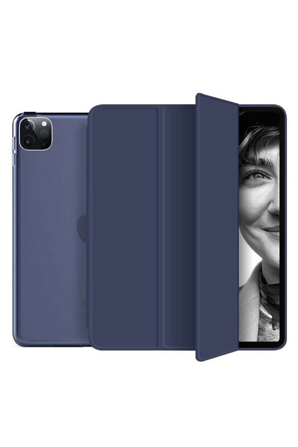 Ipad Pro 11 2.nesil 2020 Kılıf Pu Deri Smart Case A2228 A2068 A2230 A2231 Lacivert - 2