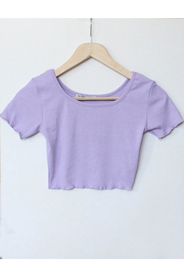 Princess Collar Handkerchief Stitched Crop