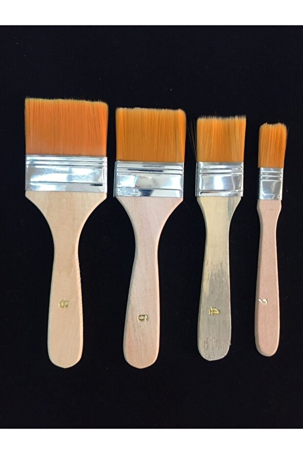 Hobby Economical 4-Piece Synthetic Tip Floor Brush Set