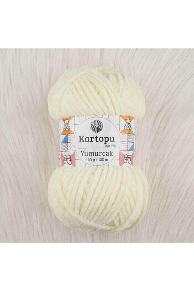 Yumurcak Hand Knitting Thread 100 Gr K335 Baby Yellow