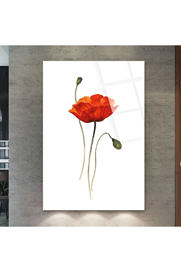 Unbreakable Glass Collage Drawing Red Rose Painting