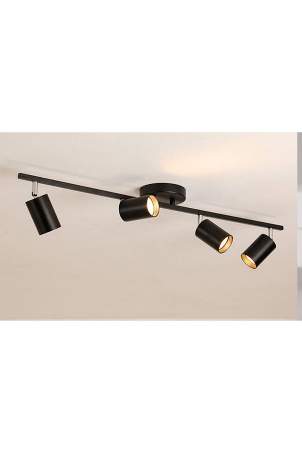 MYLİGHTS SİYAH DÖRTLÜ LED AVİZE LED SPOT HAREKELİ AVİZE PANASONIC APLULLÜ - 1