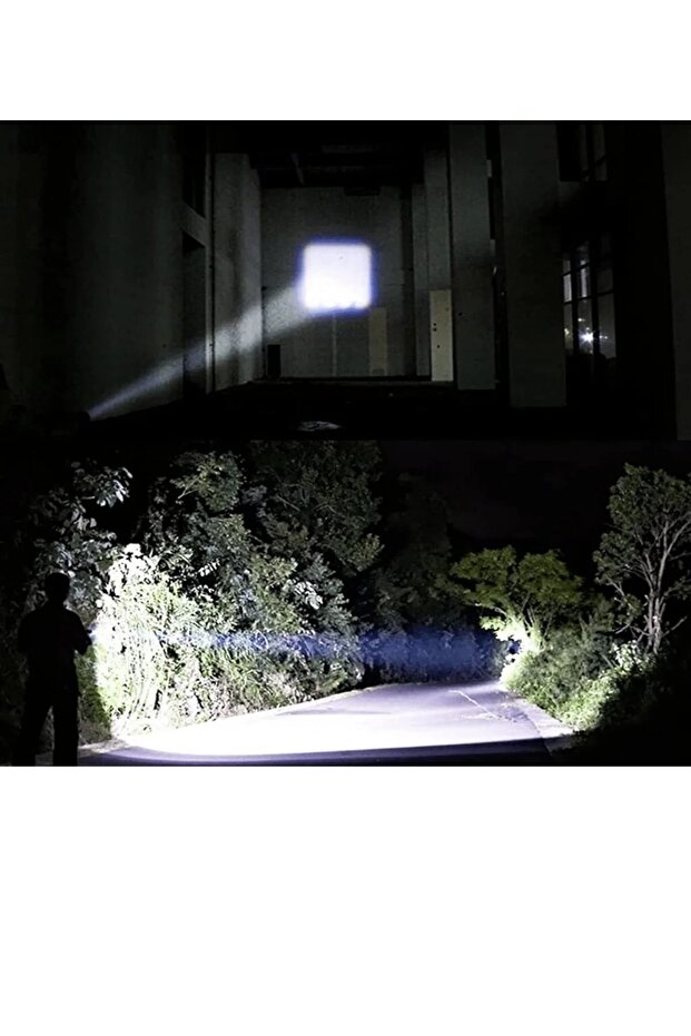 Ultra Güçlü 2500 Lumen 5W Cob Led Usb Şarjlı El Feneri Avcılık Kamp Feneri Deprem Çantalık Fener - 3