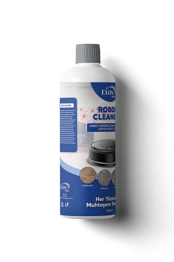 Robox Cleanser Robot Süpürge Deterjanı Japon Kiraz Çiçeği Kokulu Mucizevi Temizlik 1000 ml (3 Adet) - 4