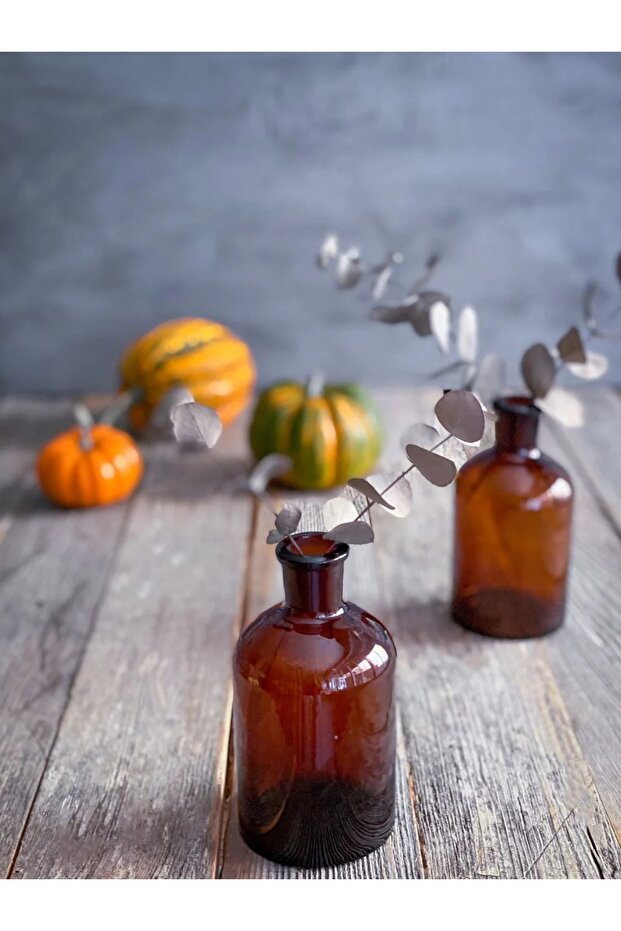 Amber Şişe Vazo 500 ml