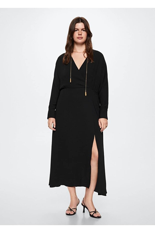 Zincir Detaylı Elbise - 5