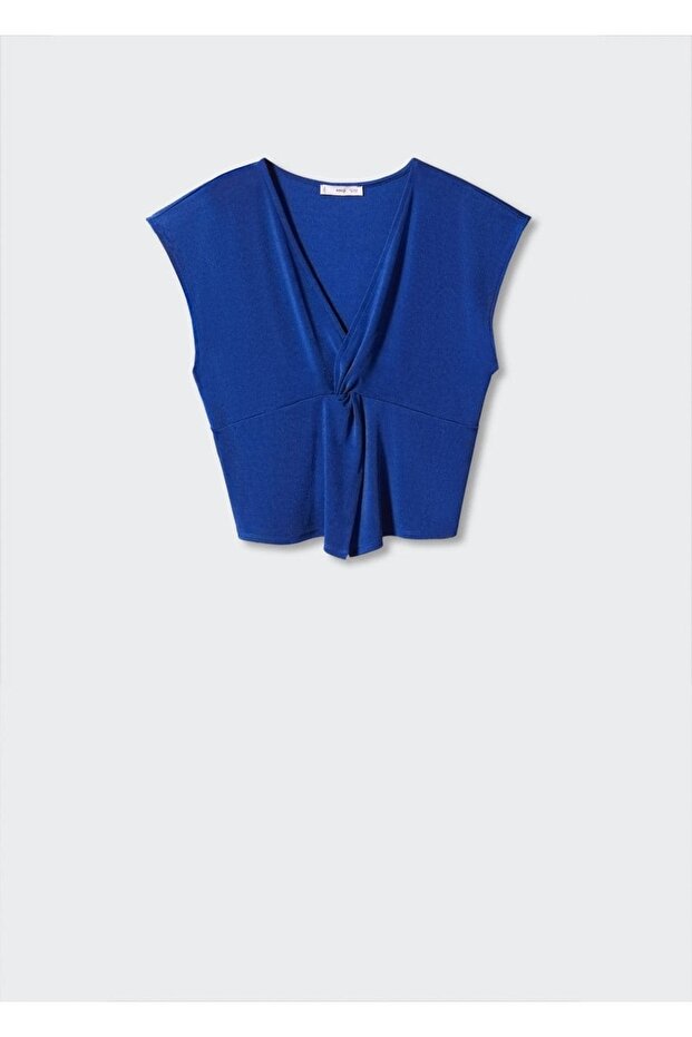 Düğüm detaylı tişört - 3