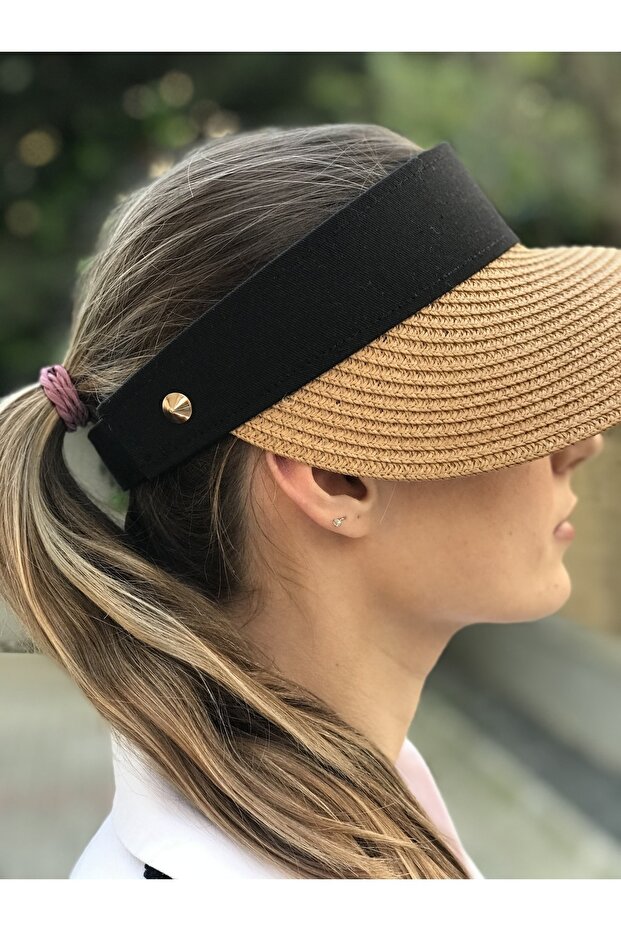 قبعة/قناع مرصعة بالقش - 3