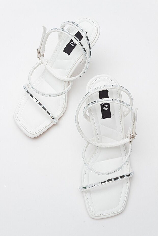 ANJE White Skin női sarkú cipő - 3